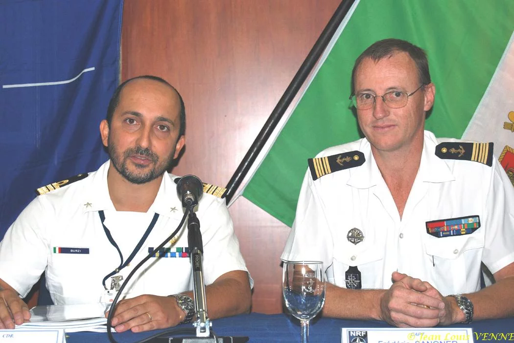 Conférence de presse du contre-amiral Gaudiosi