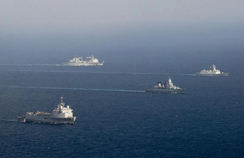 Le TCD Siroco participe à l'exercice Golden Star avec des navires de la marine chinoise