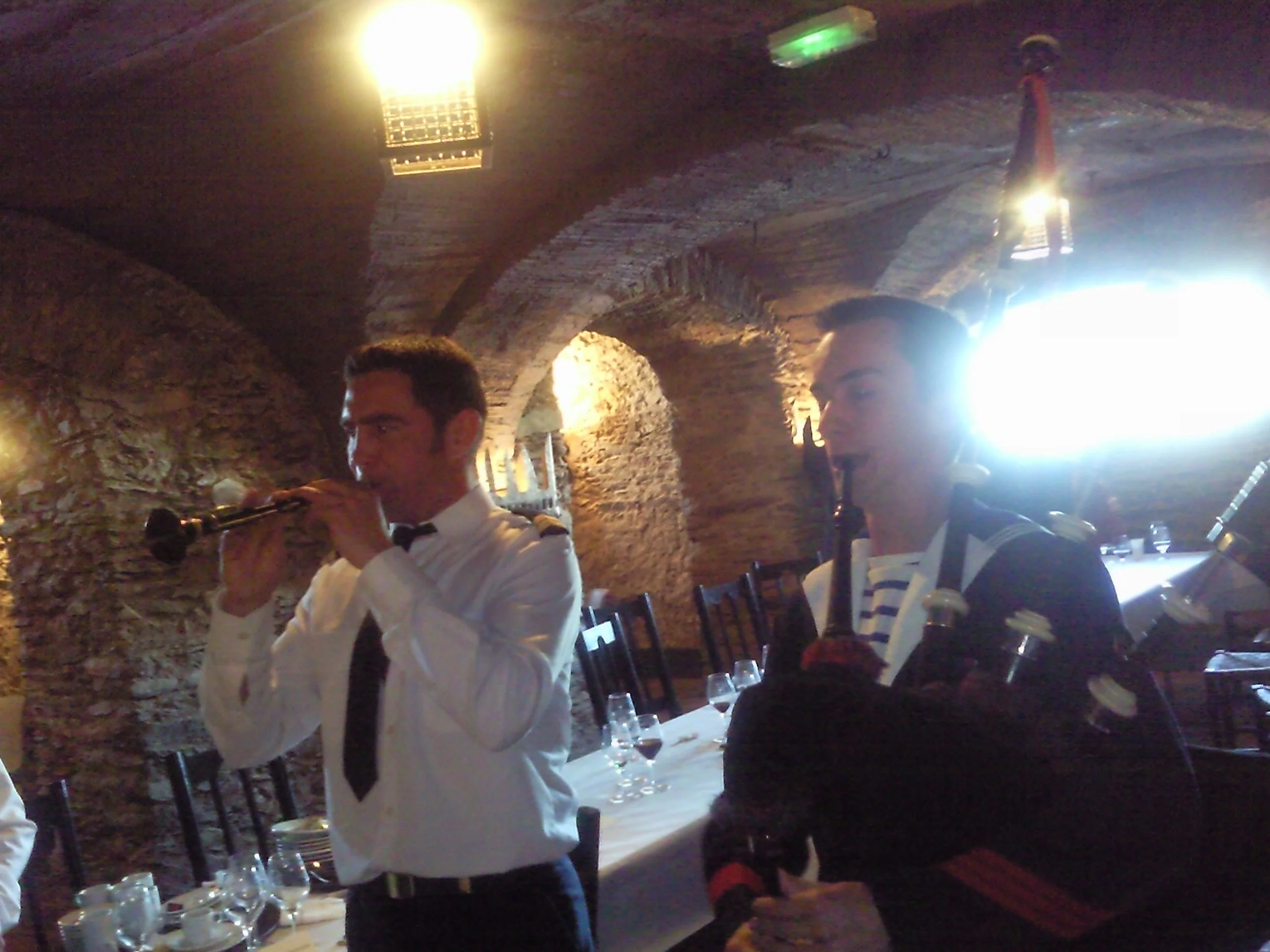 Des musiciens du bagad