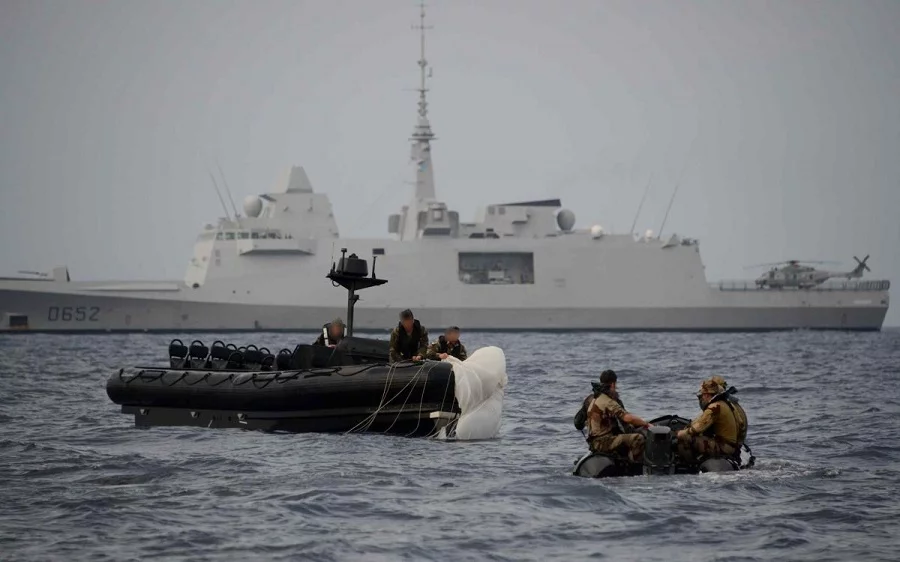 Exercice Tarpon sur la FREMM Provence au large de Djibouti