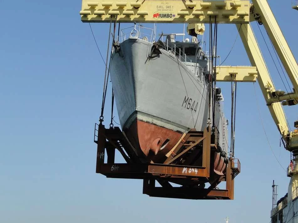 Déchargement de la Pégase