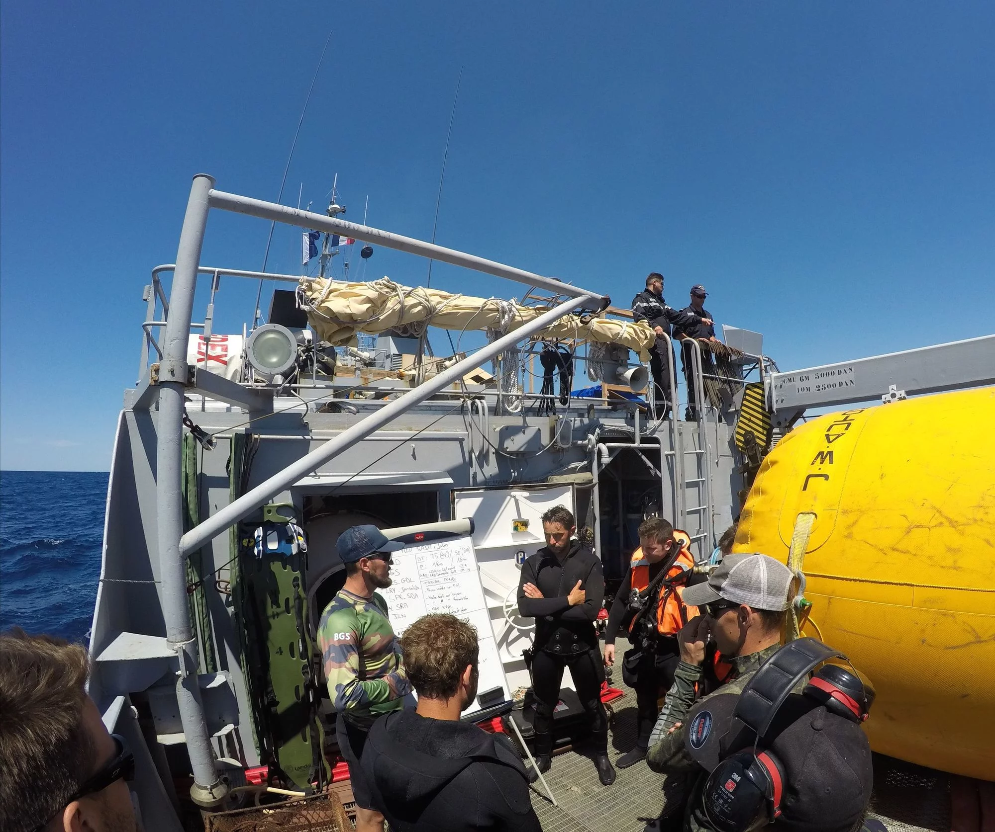 Briefing avant plongée