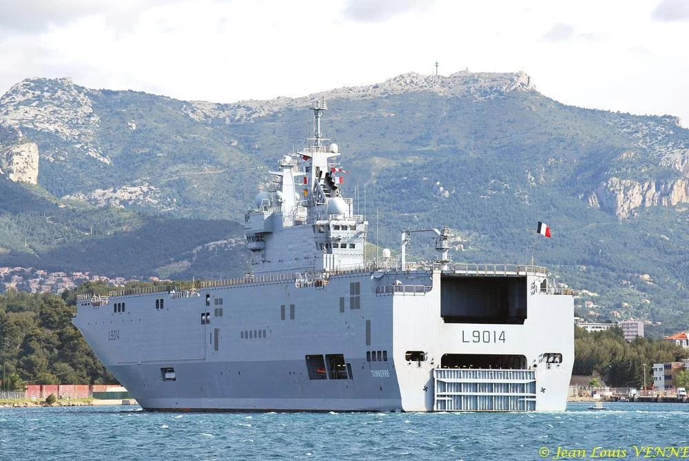 Le Tonnerre rentre à Toulon après une mission Corymbe