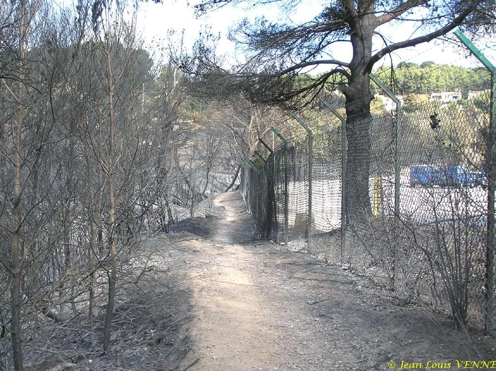 Les dégâts provoqués par l'incendie au CIN St Mandrier