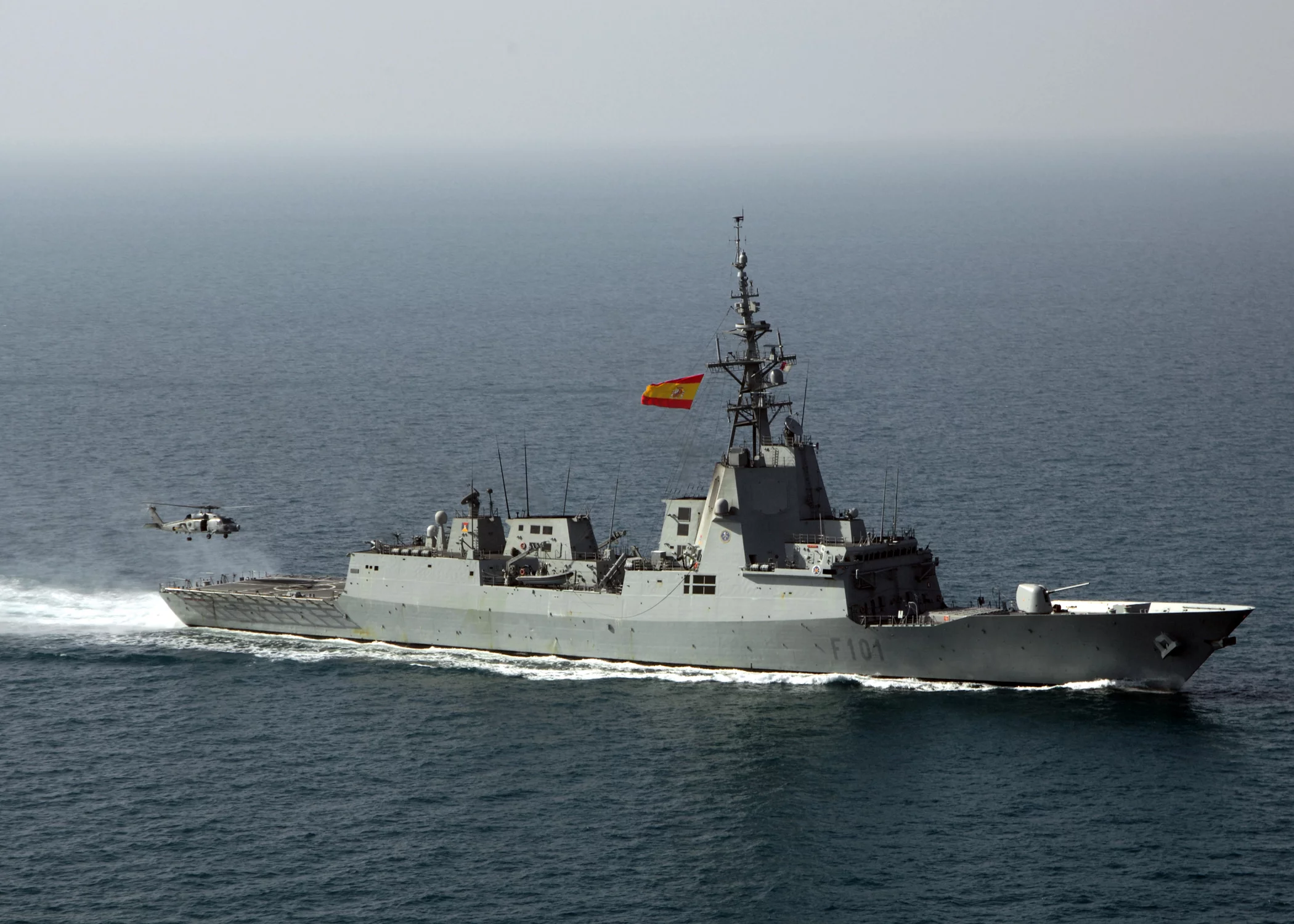 La frégate espagnole Álvaro de Bazán
