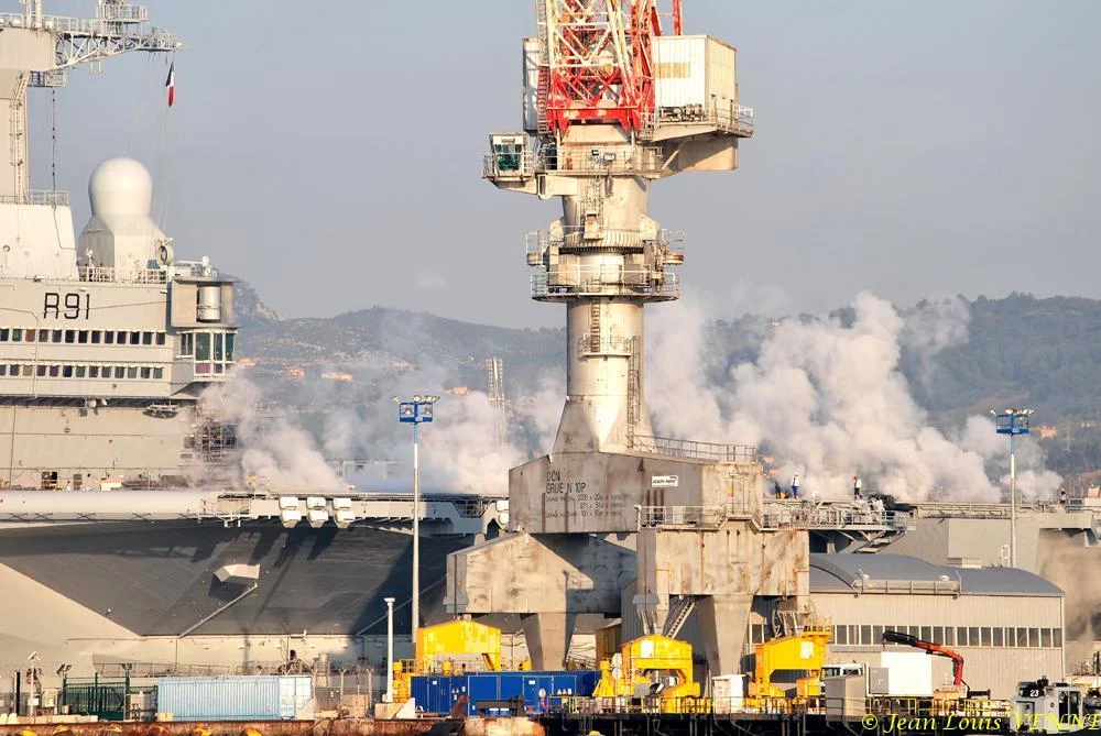 Essais des catapultes du Charles de Gaulle