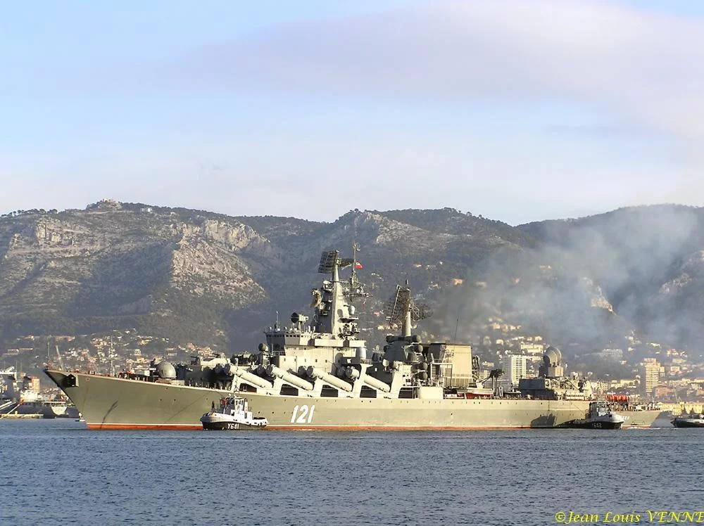 Arrivée Ã  toulon du croiseur Russe Moskva