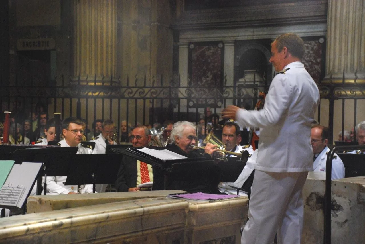 Maurice André et la musique des Equipages de la Flotte en concert