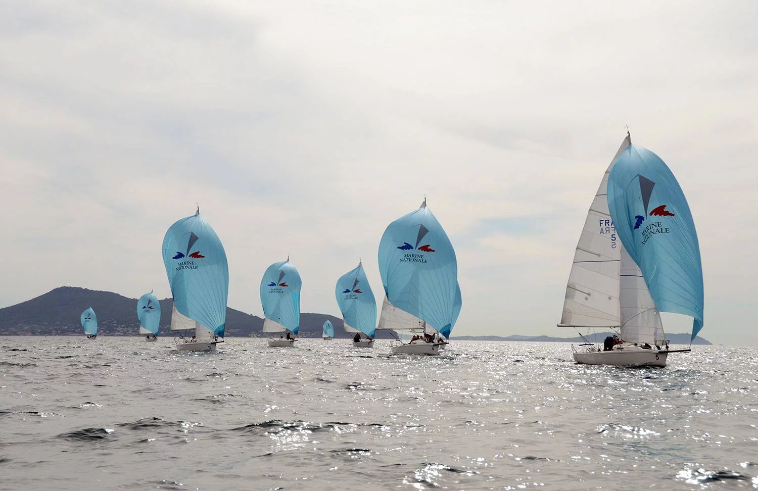Championnat Marine Nationale de voile en grande rade de Toulon