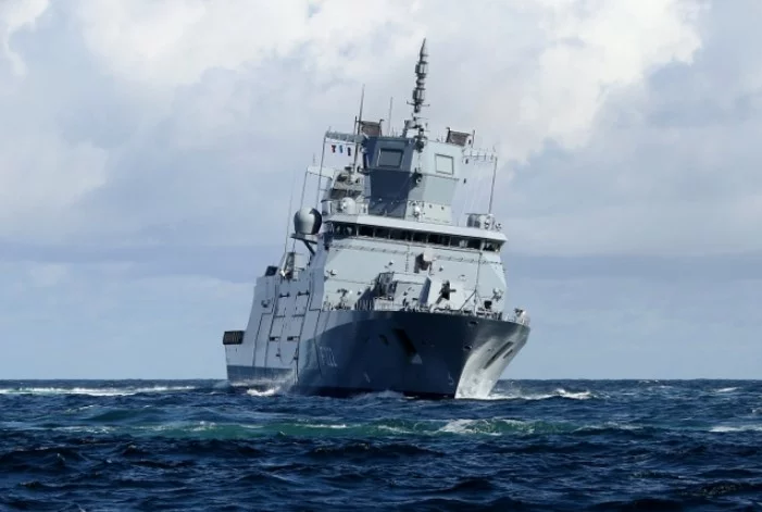 La frégate allemande FGS Baden-Württemberg