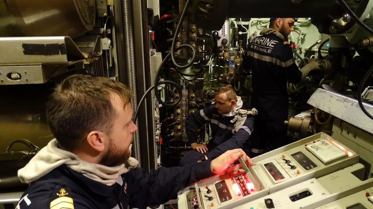 Lancement d'une torpille