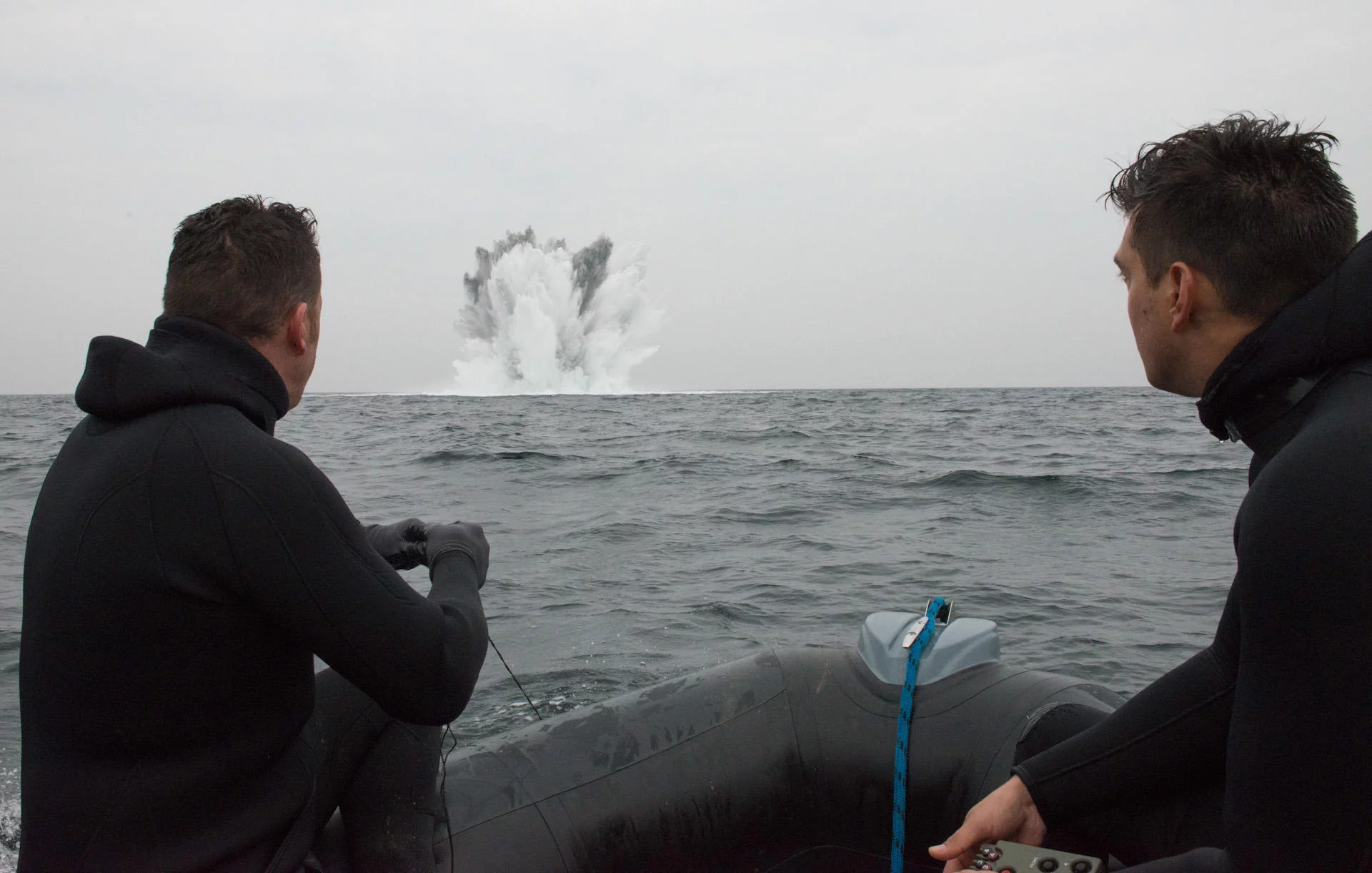 Neutralisation d’une bombe par les plongeurs démineurs de la Manche