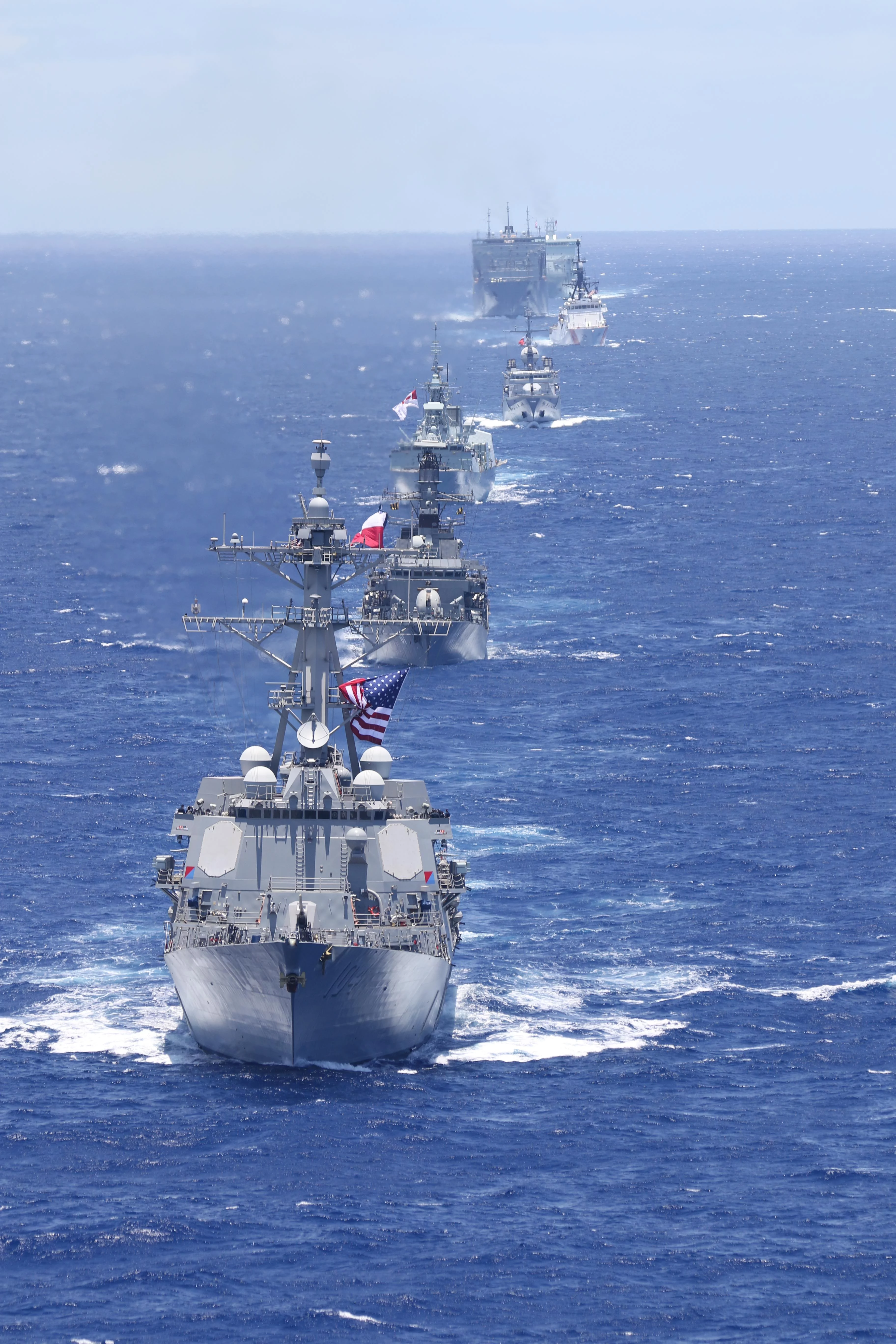 Les bâtiments participant à l’exercice « Rim of the Pacific 2018 »