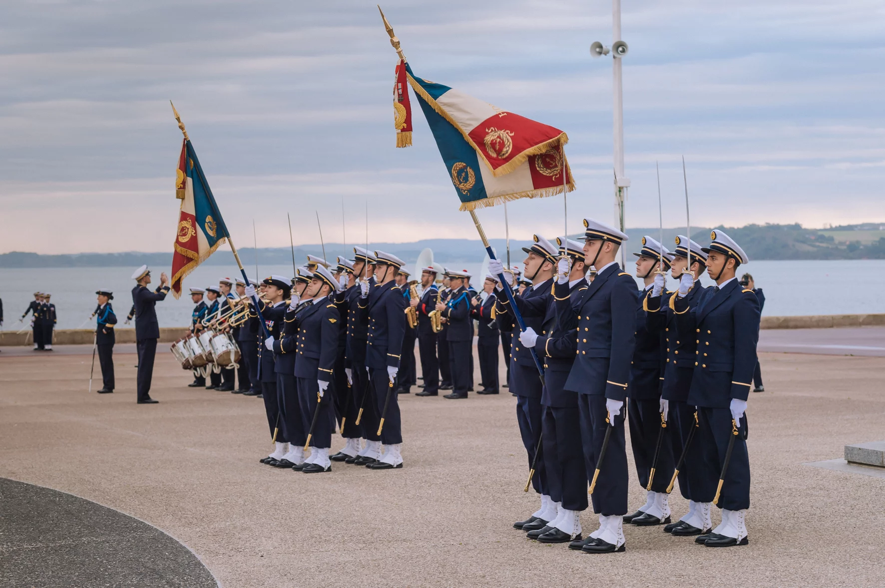 Présentation aux Drapeaux à l’École navale