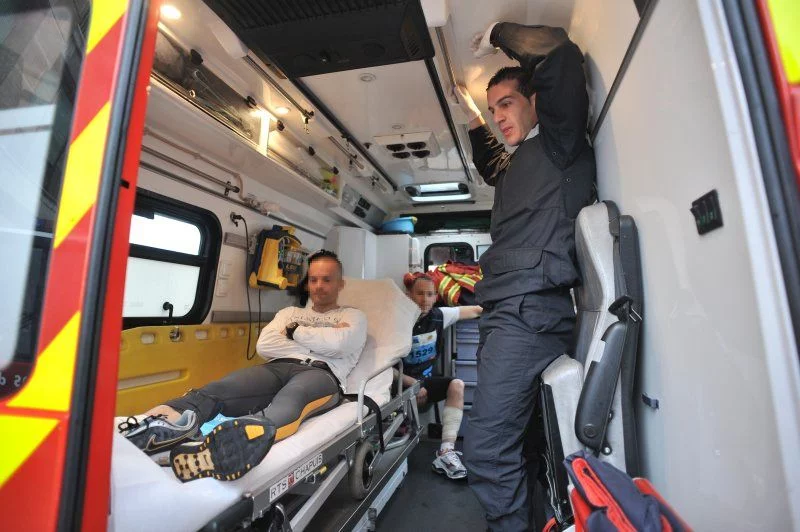 Un blessé à bord du VSAV