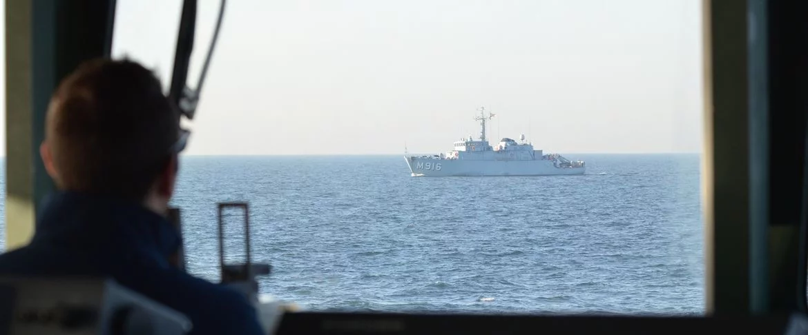 Le PSP Cormoran coopère avec la marine royale belge