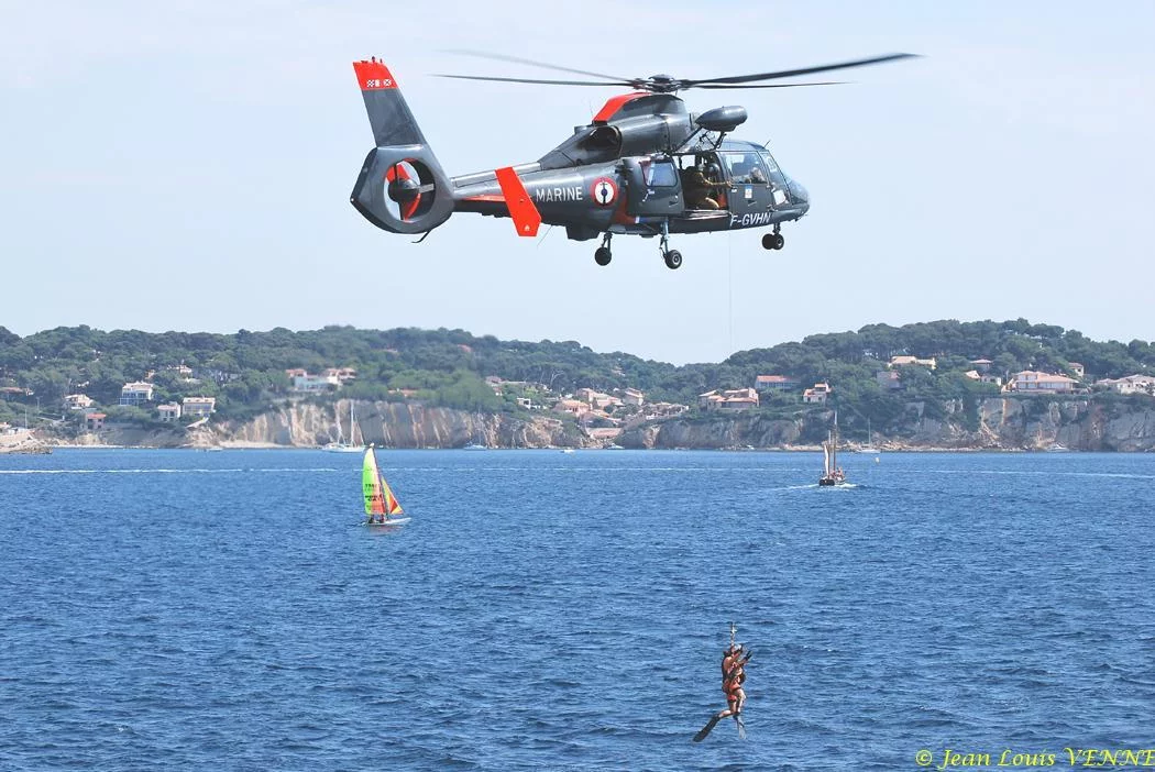 Démonstration d'hélitreuillage