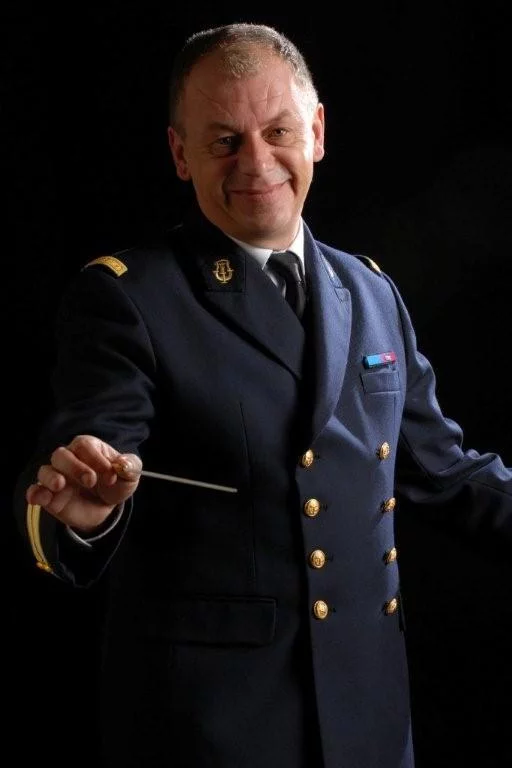 Le chef de musique des armées hors classe Marc Sury