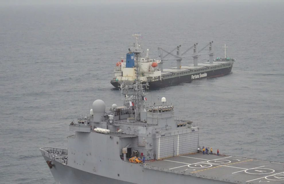 Corymbe : assistance à un navire dans le golfe de Guinée