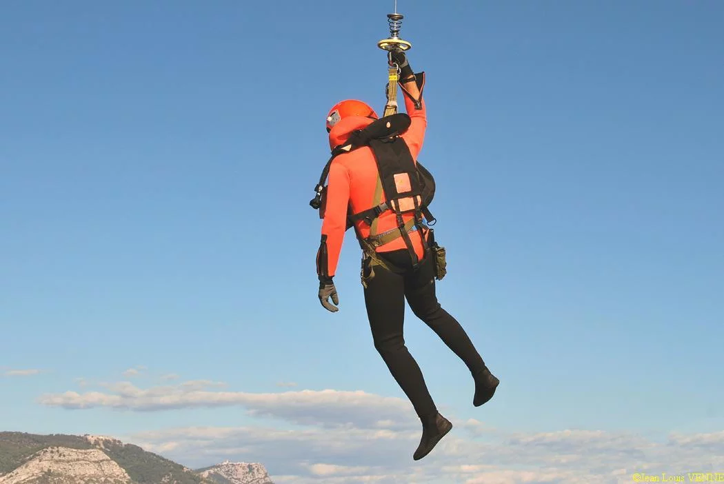 Descente du plongeur