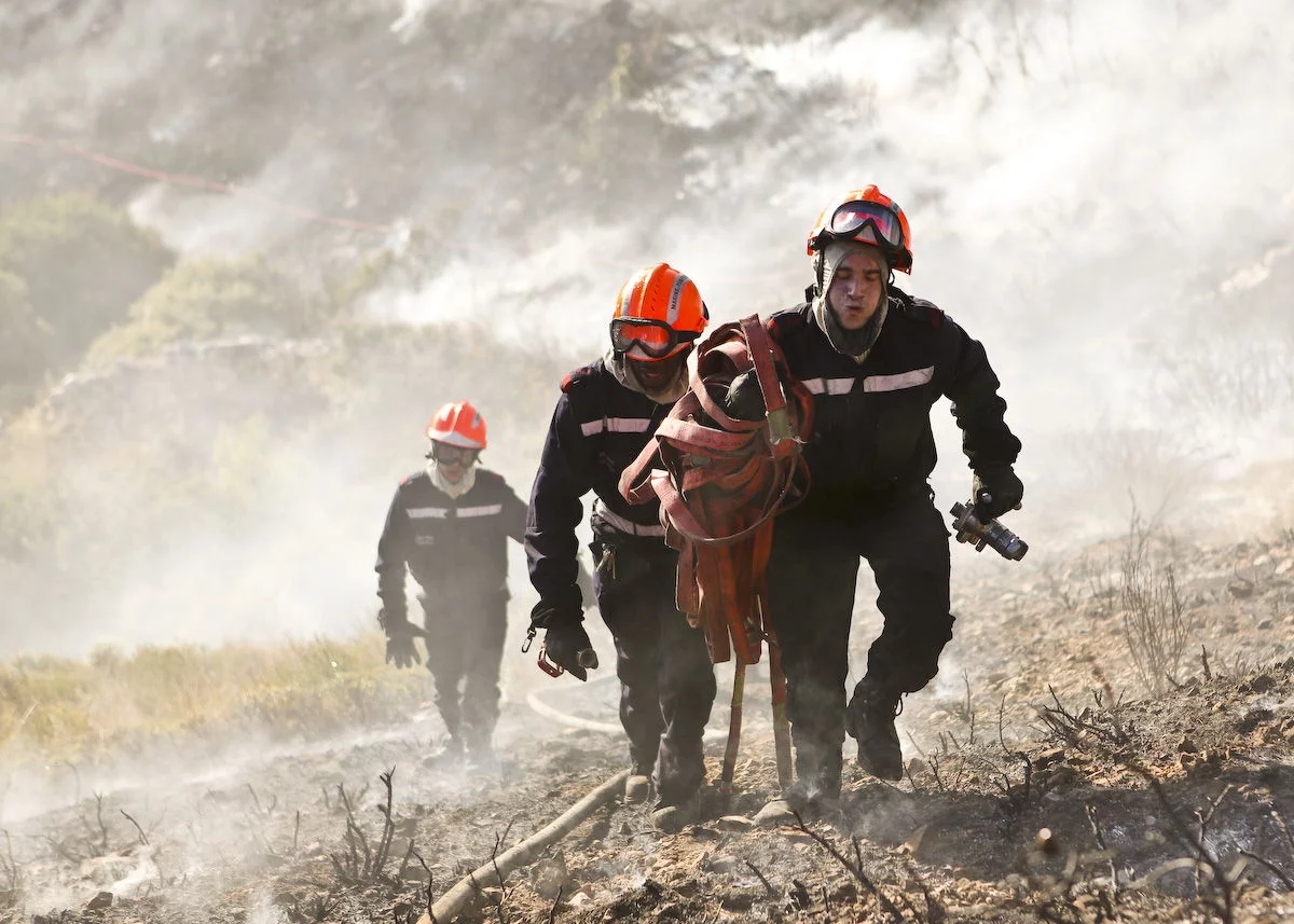 Incendie dans un espace naturel à Marseille