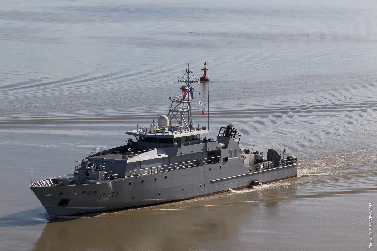 Le patrouilleur léger guyanais La Résolue