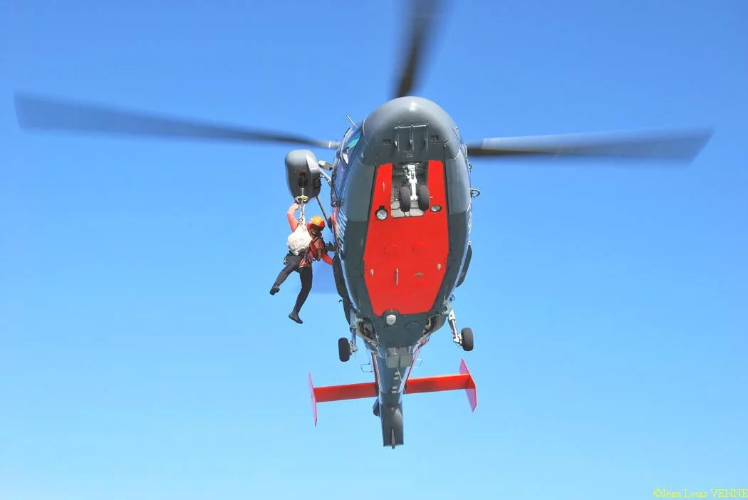 L'hélicoptère Dauphin de service public