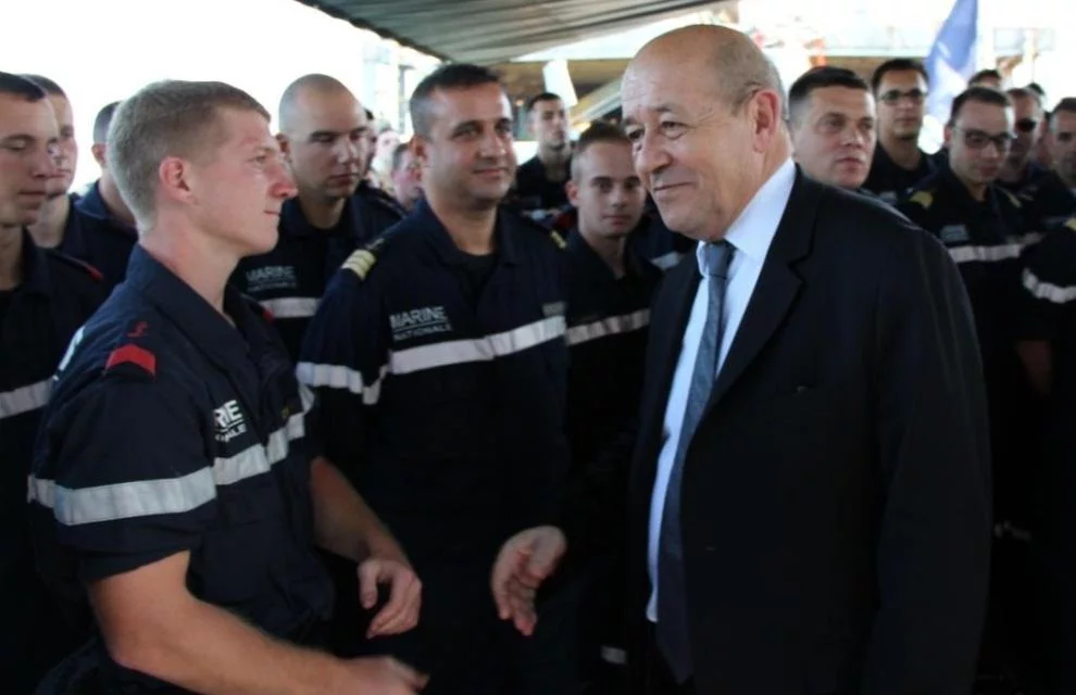 Le ministre de la défense à bord de la frégate Jean Bart