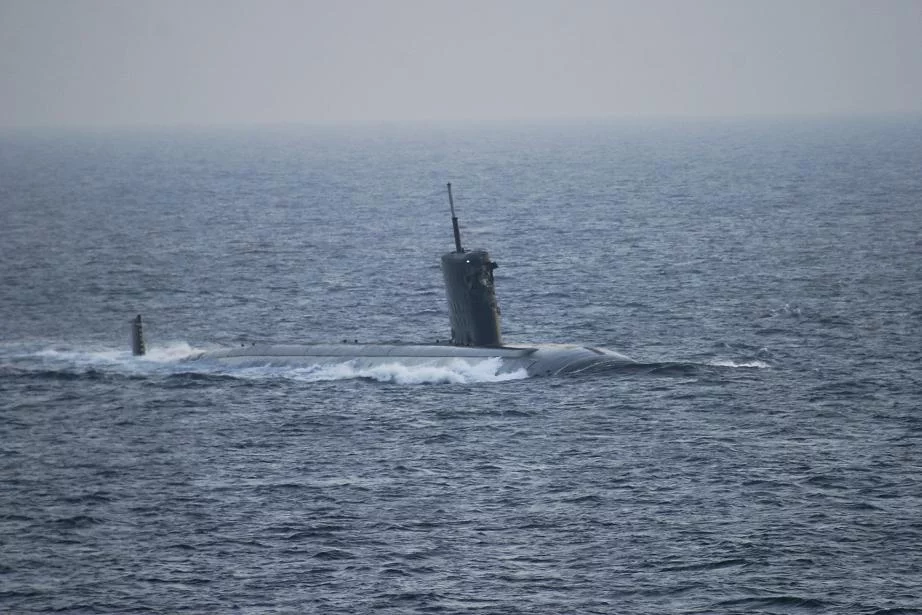 L'USS Hartford après la collision