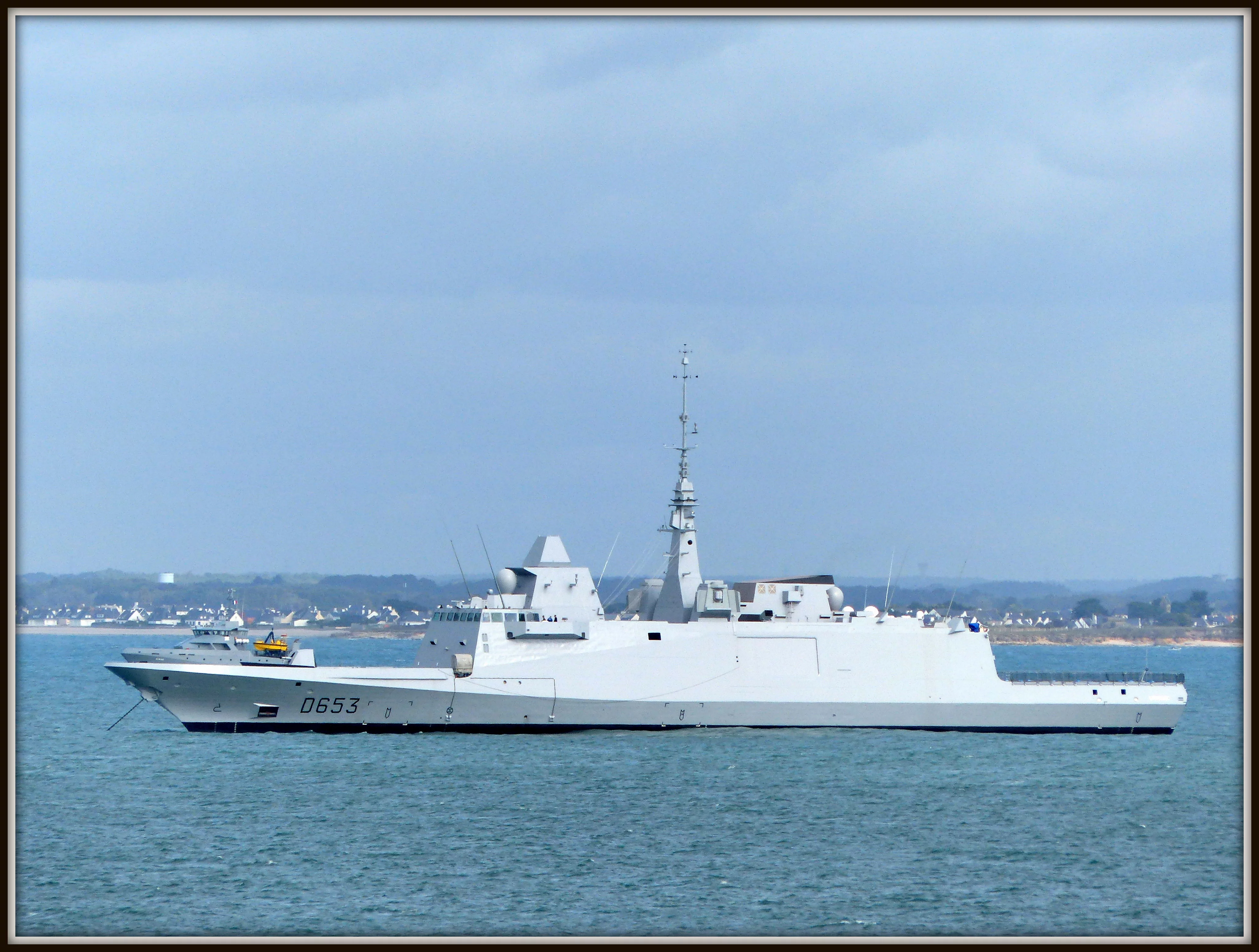 La frégate Languedoc au mouillage des 