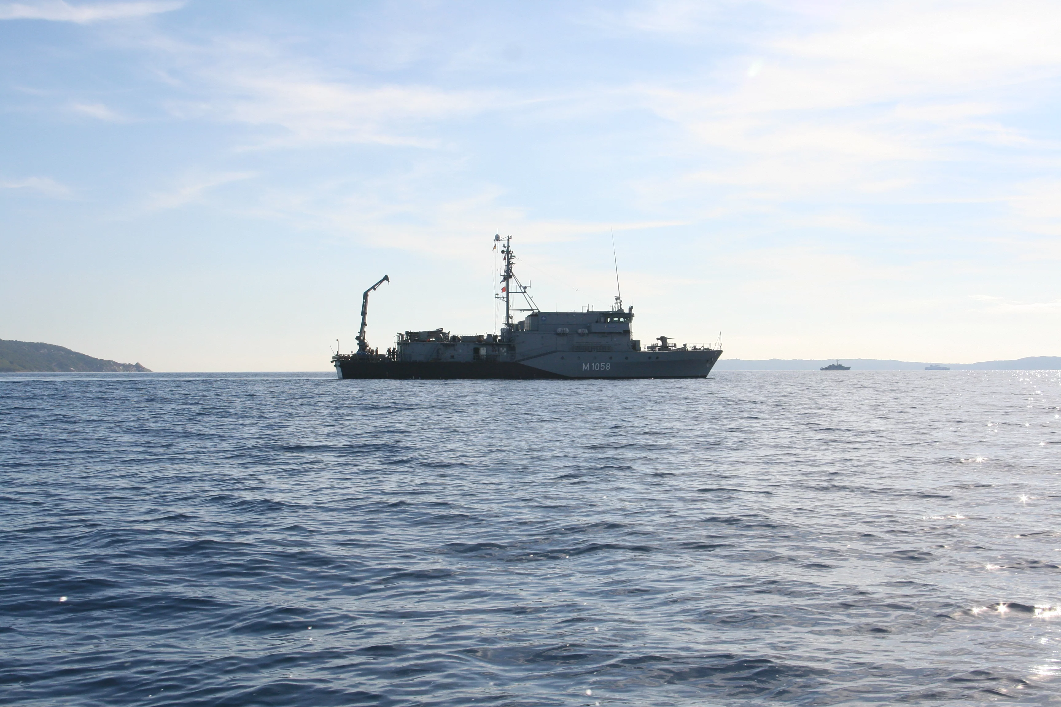 Le Fulda, chasseur de mines allemand