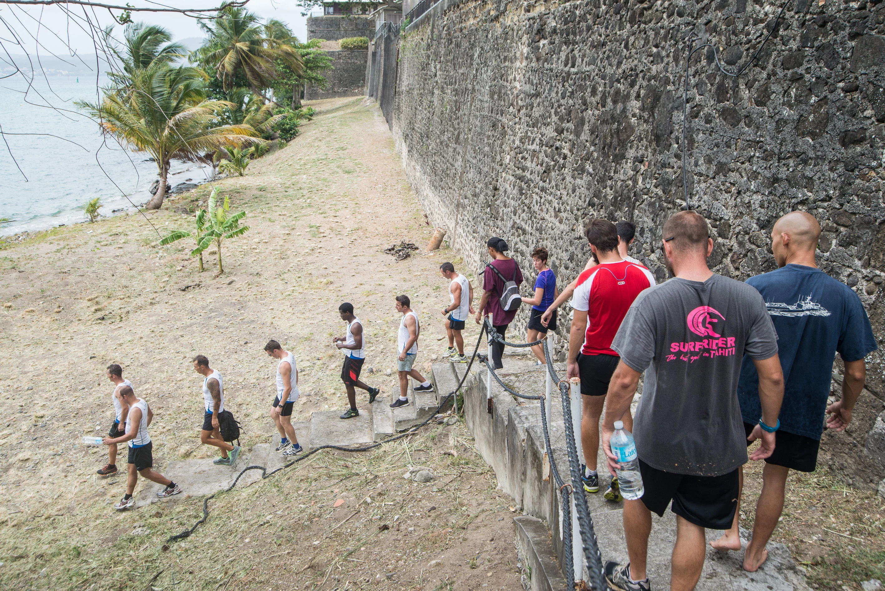 challenge sportif sur le site de la base navale de Fort-de-France