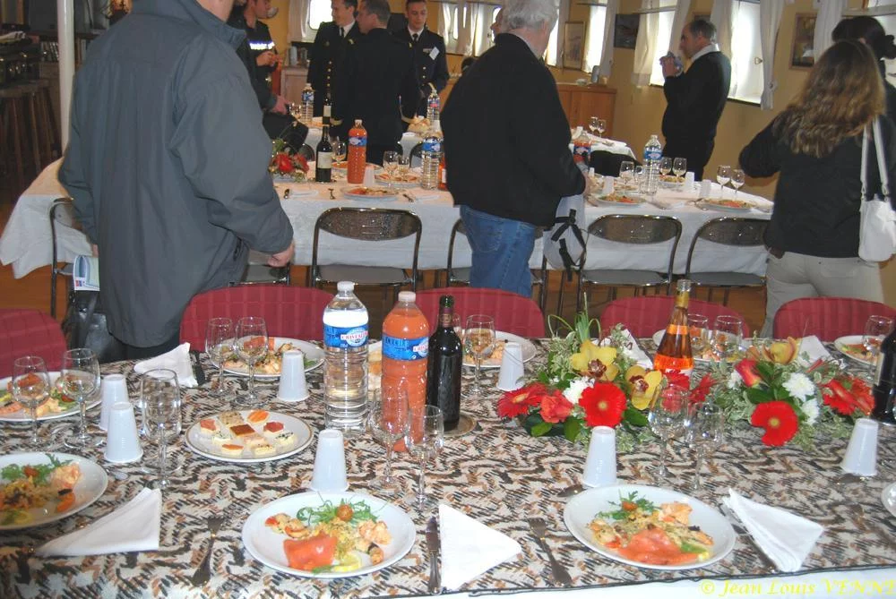 Le repas offert aux invités