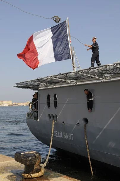Accostage du Jean Bart