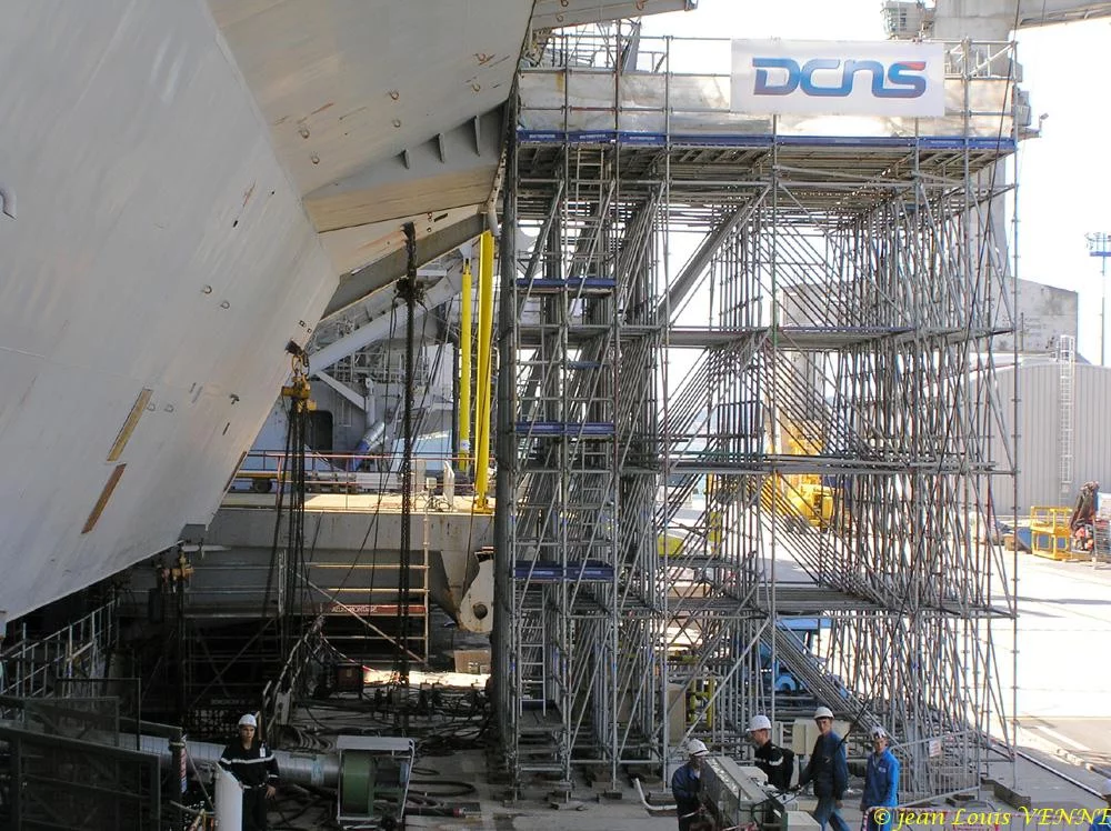 La coque du Charles de Gaulle