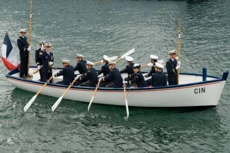 Débarquement en chaloupe