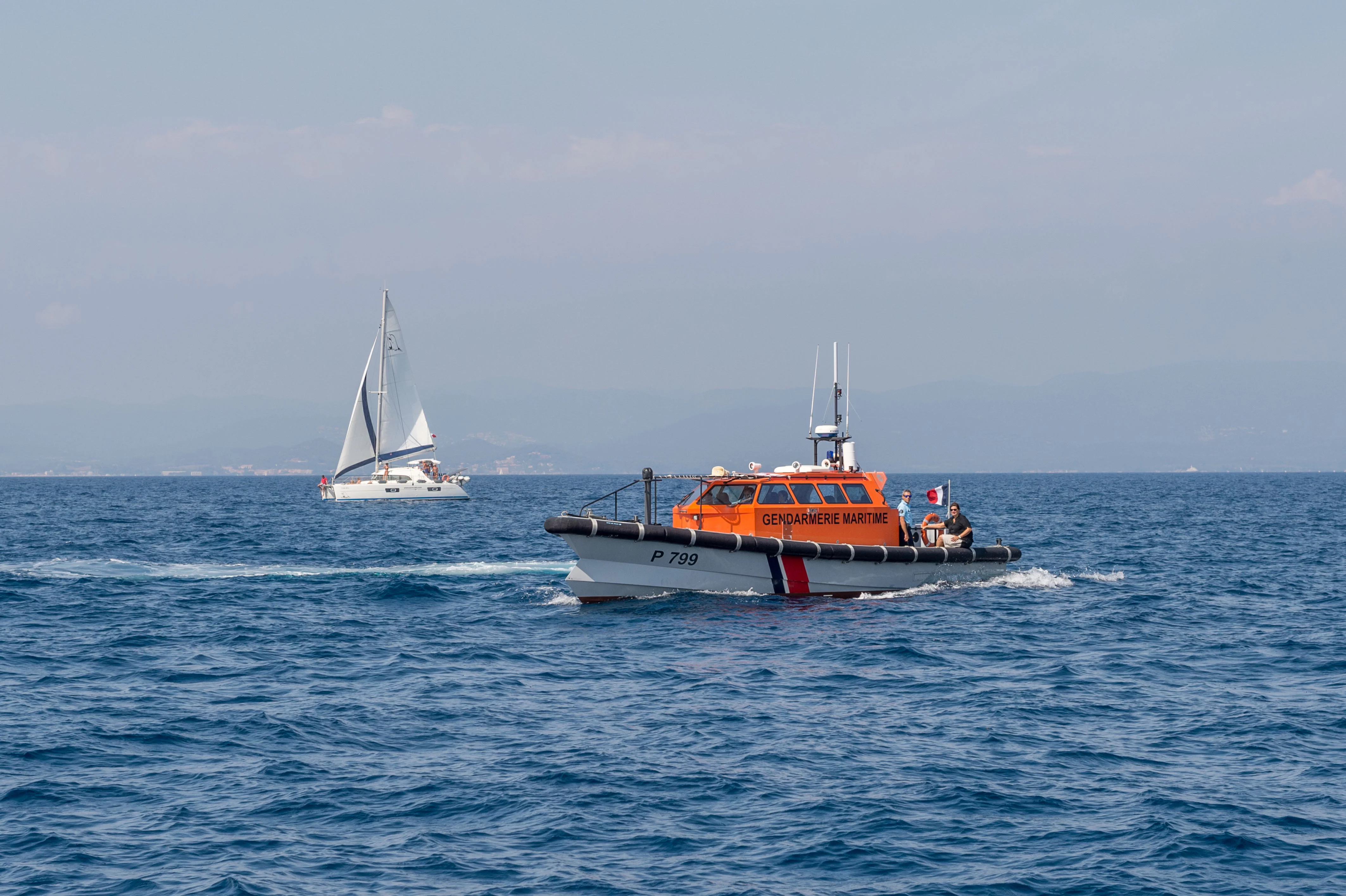 La vedette Gantelet de la gendarmerie maritime