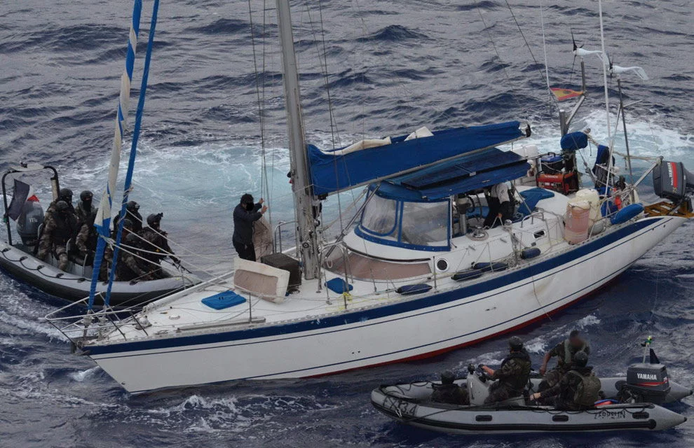 Saisie de drogue par la frégate Ventôse