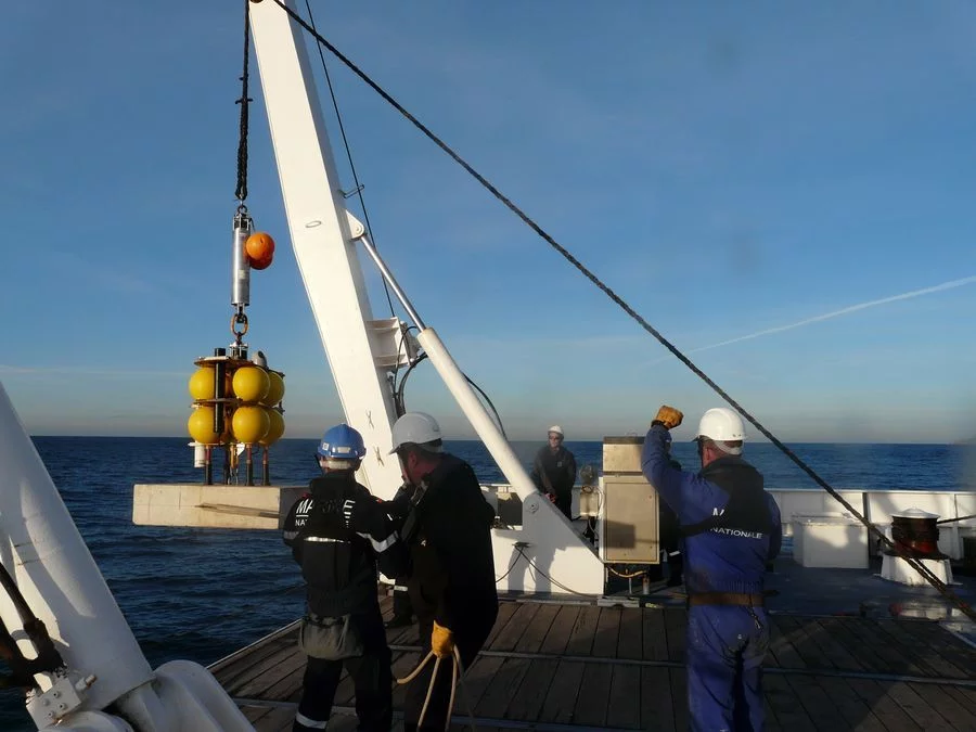 Installation d'un courantomètre