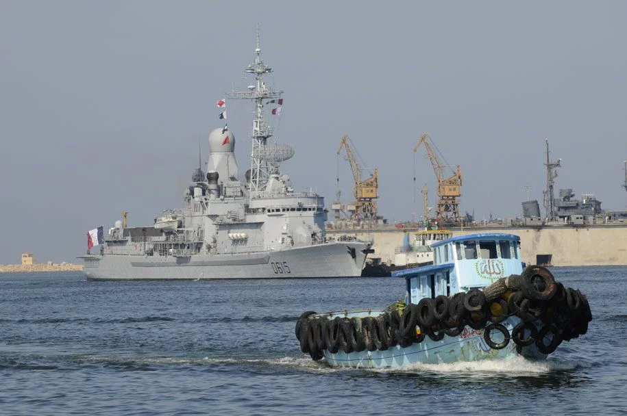 Accostage du Jean Bart