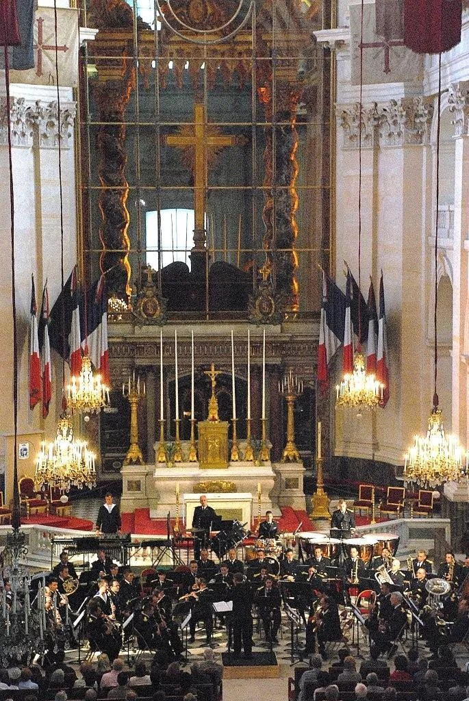 La musique des équipages de la flotte de Toulon en concert dans la chapelle des Invalides