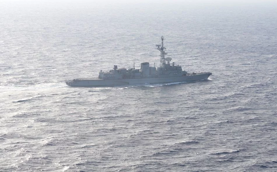 Le Montcalm en transit vers sa zone de patrouille