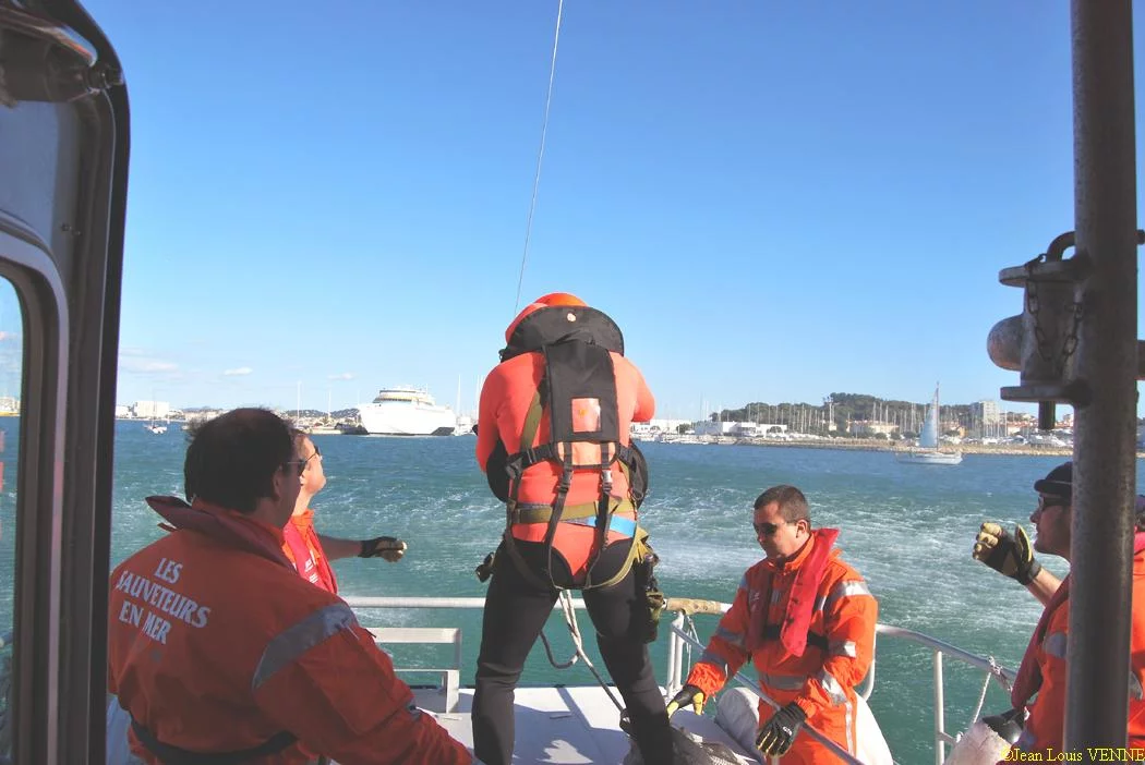 Descente du plongeur