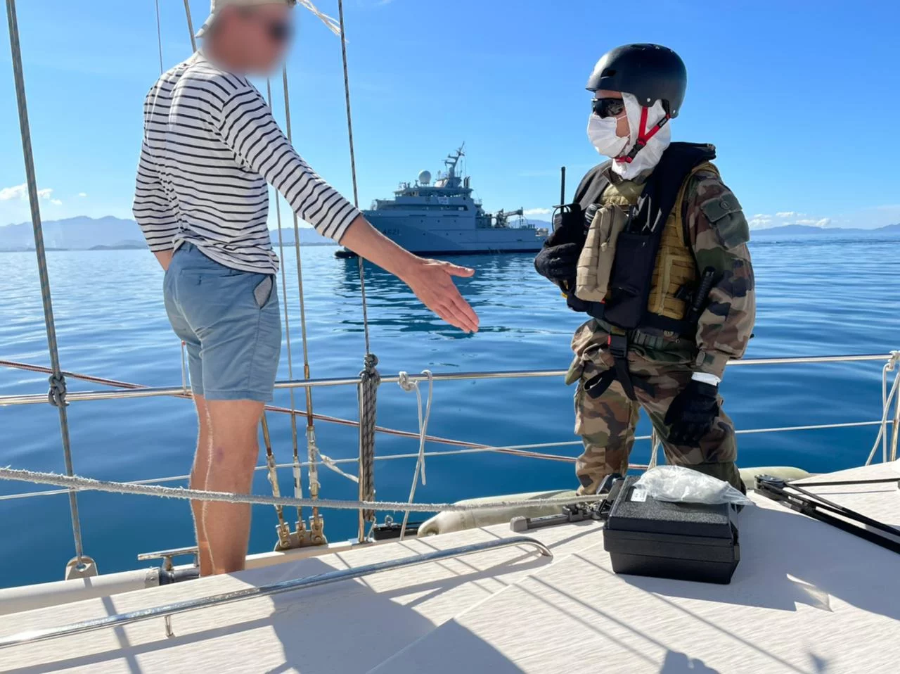 Visite d’un voilier suspecté d’être impliqué dans un trafic illicite de stupéfiants