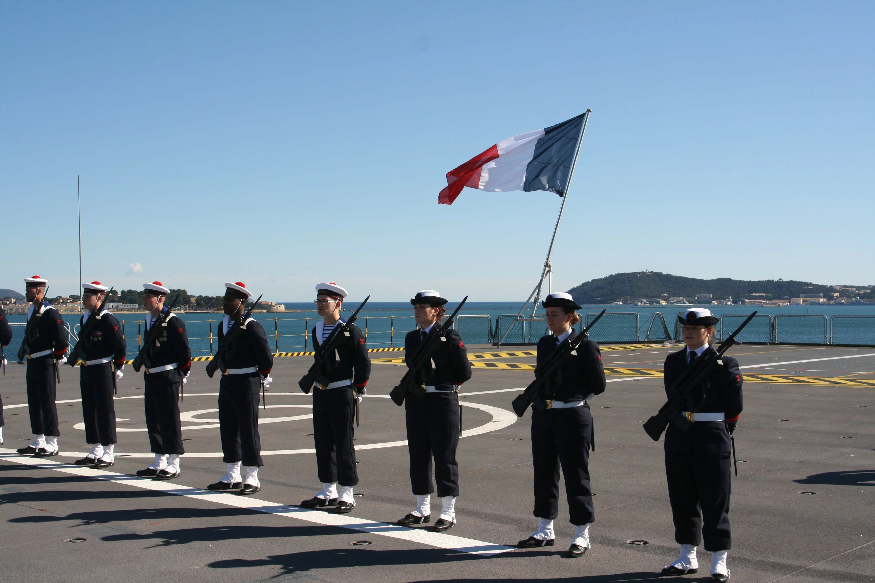 La garde d'honneur du Dixmude