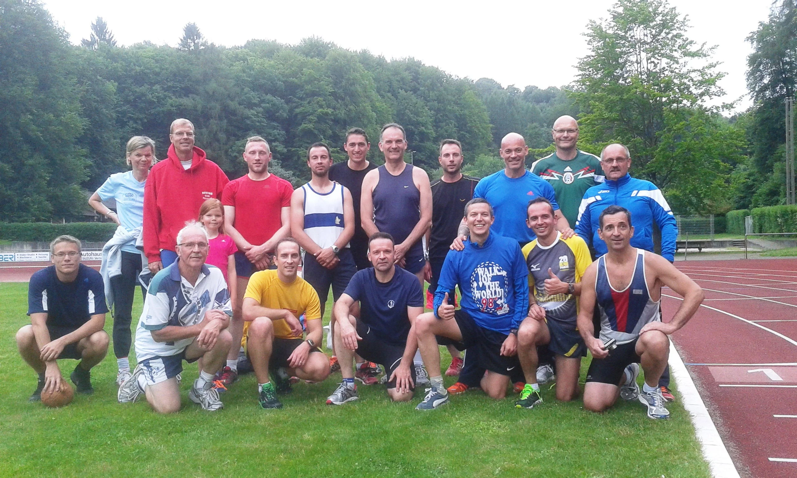 7 réservistes  marine participent aux épreuves sportives pour la Médaille des sports Allemande à Müllheim