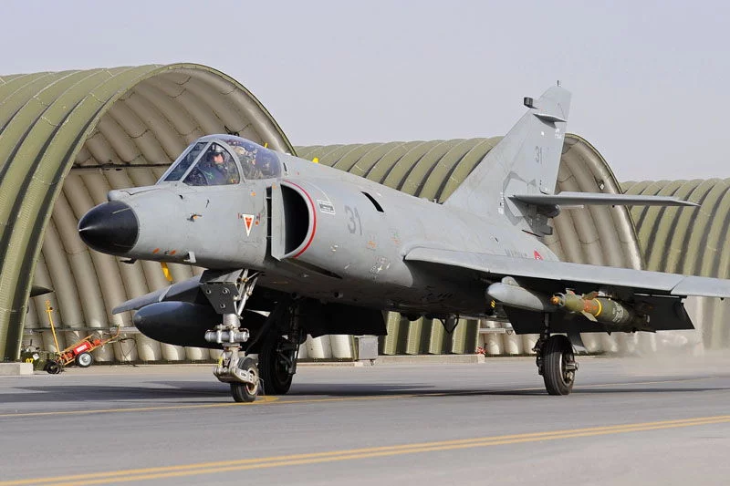 Super-Etendard dans la zone opérationelle