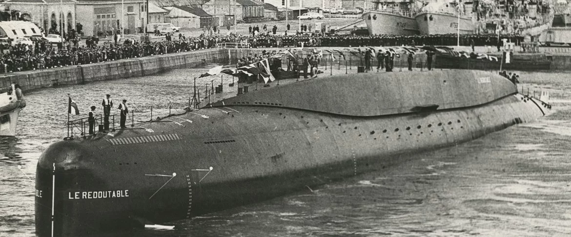 Lancement du SNLE Le Redoutable en 1967