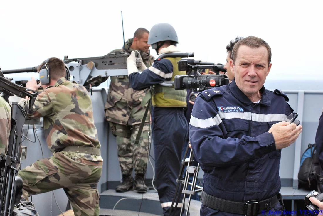 L'amiral Kérignard commente l'exercice