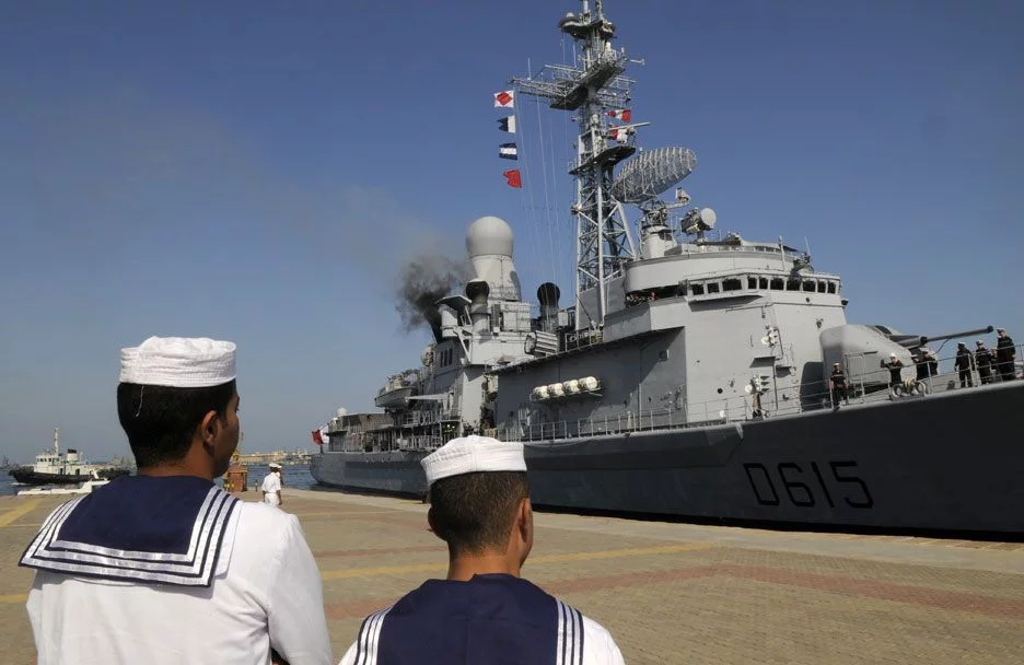 Accostage du Jean Bart